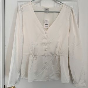 J Crew Button Down Blouse NWT - 10